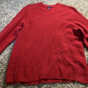 red sweater size S